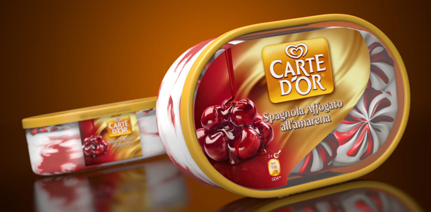 Carte D'Or new packaging design for ice cream - by berge farrell