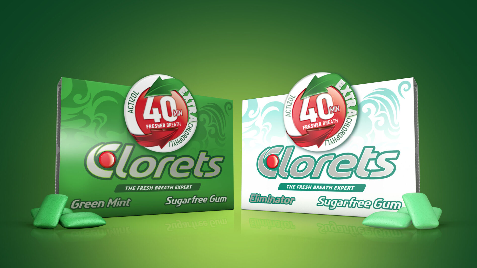 clorets chewing gum packaging design south africa