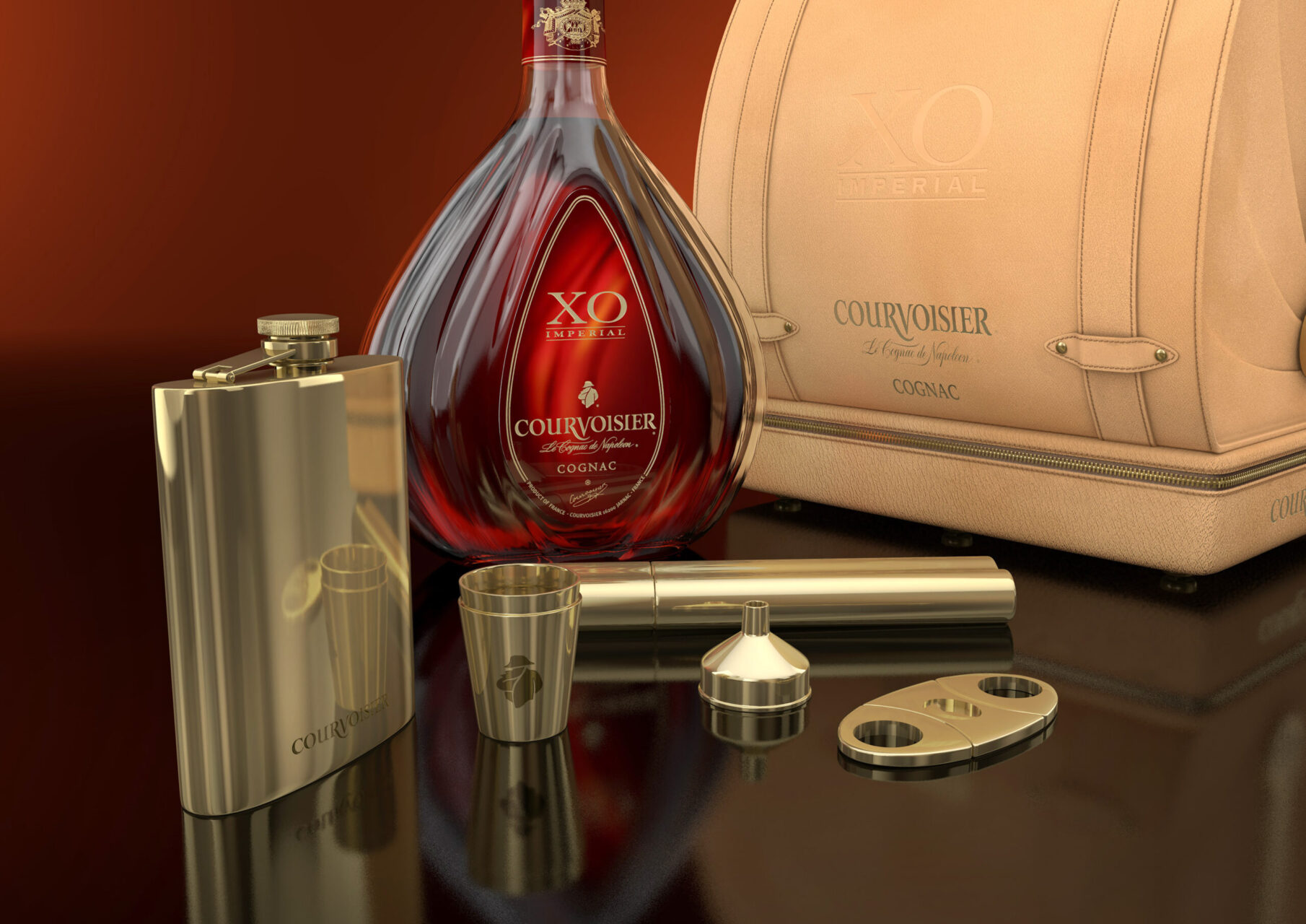 Courvoisier cognac alcohol value added packaging design europe 2