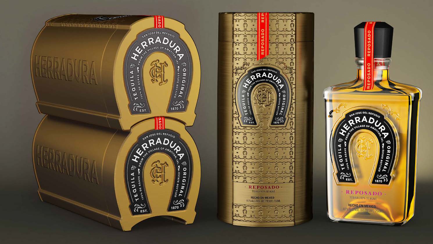 Herradura alcohol value added packaging design