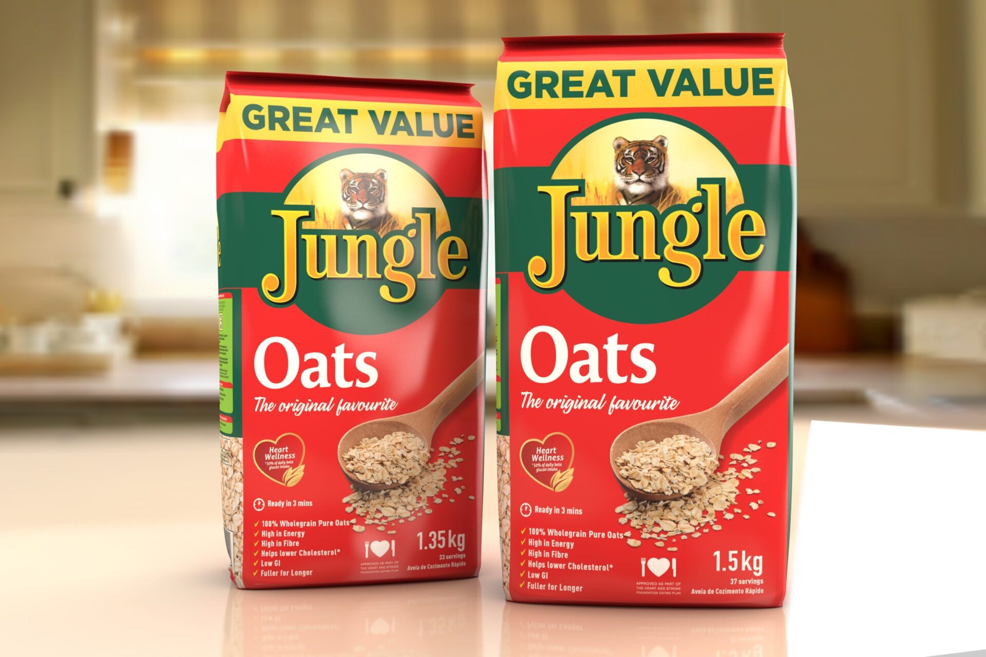 jungle oats packaging design by berge farrell for tiger brands