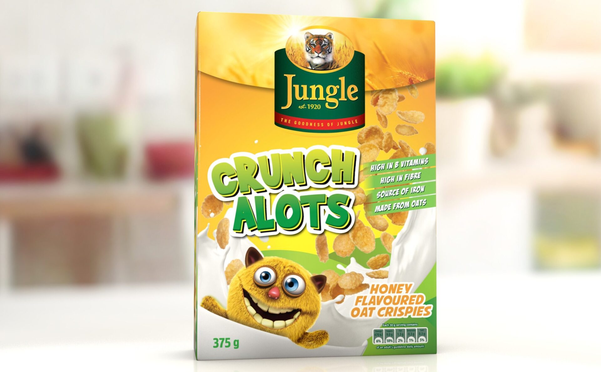 jungle oats crunchalots - packaging design