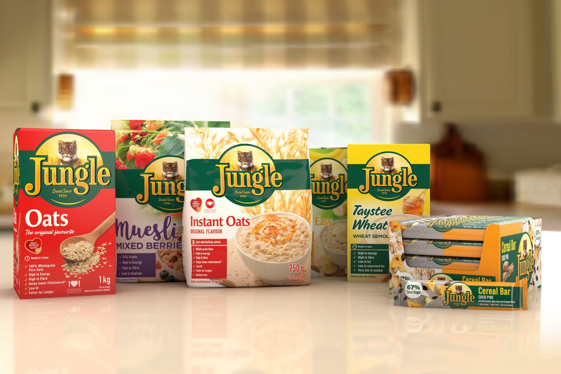 Jungle Oats Group FMCG food packaging design agency South Africa, UAE, Dubai, USA full