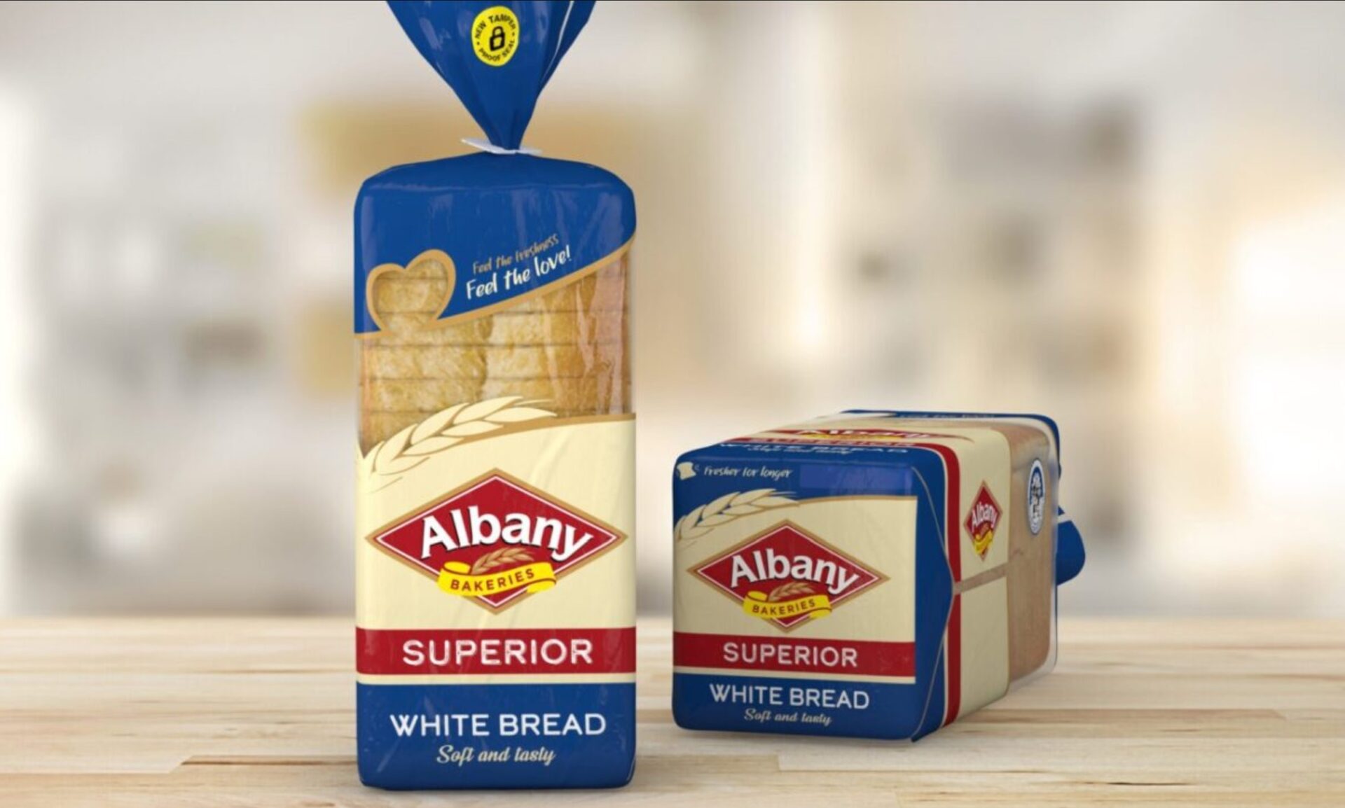 albany bread packaging design