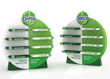 Dettol pharmaceutical point of sale design