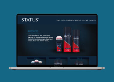 Status Deodorant website design agency 3