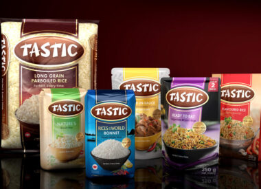 tastic rice range packaging design agency south africa